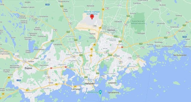 Helsinki airports map